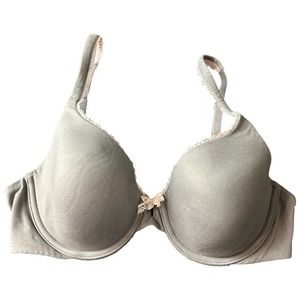 Victoria's Secret Body By Victoria‎ Lined Perfect Coverage Gray Size 34C